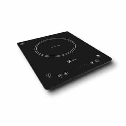 Cooktop 1 Boca de Indução Fischer com Mesa Vitrocerâmica e Display Digital Preto