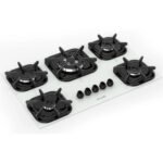 Cooktop Mueller 5 bocas Branco com Queimador Tripla chama e Grade de Ferro Fundido Bivolt - Imagem 2