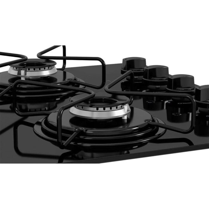 Cooktop a Gás 5 Bocas Itatiaia Essencial, Mesa de Vidro Temperado, Preto, Bivolt - Imagem 4