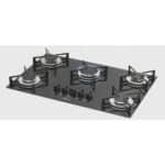 Cooktop a Gás Fischer 5 Bocas com Mesa de Vidro Preto – Bivolt