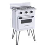 Fogao 2 Bocas Venax Gemini Vetro Branco Gas Glp - Imagem 2