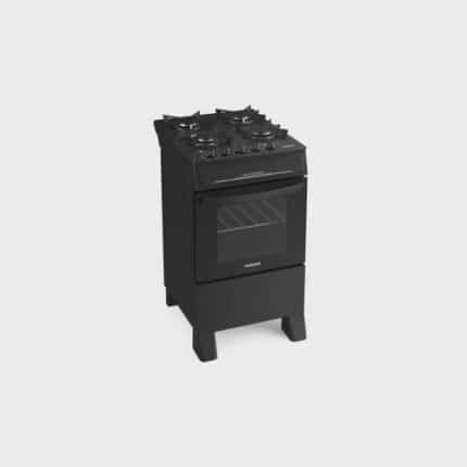 Fogão 4 Bocas Bivolt Automático Mesa de Vidro Electra Glass New Preto
