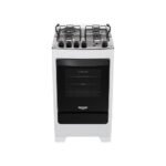Fogão 4 Bocas Dako Supreme com Acendimento Automático e Mesa de Inox – Branco - 110220V