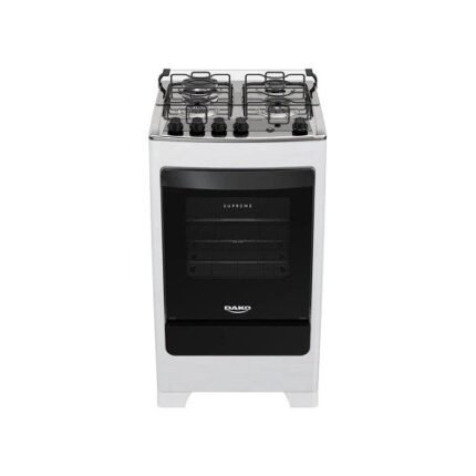 Fogão 4 Bocas Dako Supreme com Acendimento Automático e Mesa de Inox – Branco - 110220V