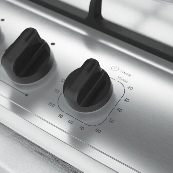 Fogão 5 bocas Mueller Decorato Gourmet com mesa em inox escovado e grades em ferro fundido Bivolt - Imagem 5