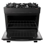 Fogão Atlas 5 Bocas preto Atenas Glass com Acendimento automático - Bivolt - Imagem 2