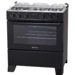 Fogão Atlas Mônaco 5 Bocas Preto, Forno Limpa Fácil, Tampa De Vidro, Mesa De Inox Bivolt - Imagem 4