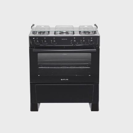 Fogão De Piso Atlas Monaco Plus 5 Bocas Preto – Bivolt