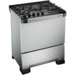 Fogão Mueller 5 Bocas Decorato Vetro Automático Mesa de Vidro Tripla Chama