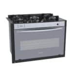 Fogao a Gas de Embutir 5 Bocas Venax Gaudi Prisma Vitreo el Inox