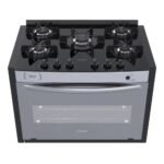 Fogao a Gas de Embutir 5 Bocas Venax Gaudi Prisma Vitreo el Inox - Imagem 3