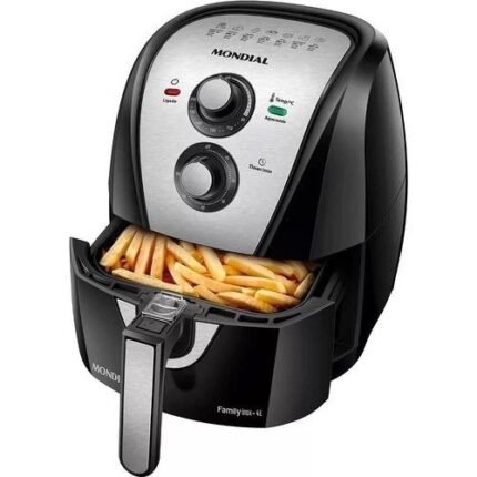 Fritadeira a Ar Family Mondial AFN-40-BI 4L 1500W PretoInox - 220v