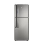 GeladeiraRefrigerador Electrolux Duplex IF55S Frost Free Inverter Top Freezer 431L Platinum - 220v