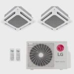 Ar-Condicionado Multi Split Inverter LG 18.000 (2x Evap Cassete 4 Vias 9.000) QuenteFrio 220V