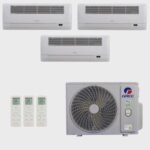 Ar-Condicionado Multi Split Inverter R-32 Gree 36.000 (3x Evap Cassete 1 Via 18.000) QuenteFrio 220V