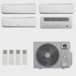 Ar-Condicionado Multi Split Inverter R-32 Gree 36.000 (3x Evap hw 9.000 + 1x Evap Cassete 1 Via 12.000) Quente/Frio 220V