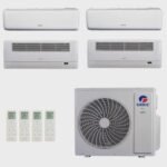 Ar-Condicionado Multi Split Inverter R-32 Gree 42.000 (2x Evap hw 9.000 + 2x Evap Cassete 1 Via 12.000) Quente/Frio 220V