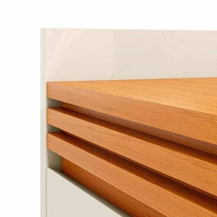 Buffet Aparador 3 Portas Ripado Astúrias 136cm - Imagem 2