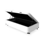 Cama Box Com Baú Solteiro 88cm Branco - Imagem 2