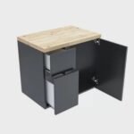 Gabinete para Banheiro 1 Porta 2 Gavetas Castellon Darabas Agardi - Imagem 2