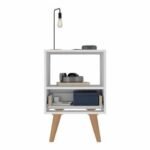 Mesa de Cabeceira com Gaveta 36cm Retrô Multimóveis EX4005 - Imagem 2