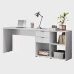 Mesa de Escritório em L 2 Gavetas 3 Nichos Office nt 2060 Notável Móveis - Imagem 2