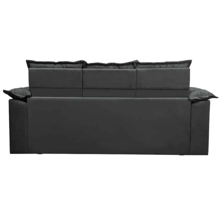 Sofá 3 Lugares Retrátil e Reclinável Cama inBox Compact 2,00m Velusoft Cinza - Imagem 3